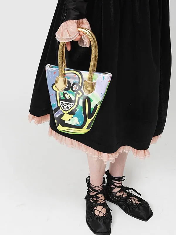 Graffiti Niche Shoulder Bucket Bag
