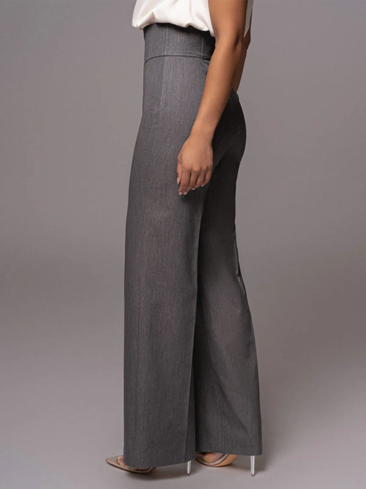 High Waistline Graceful Straight Leg Pants