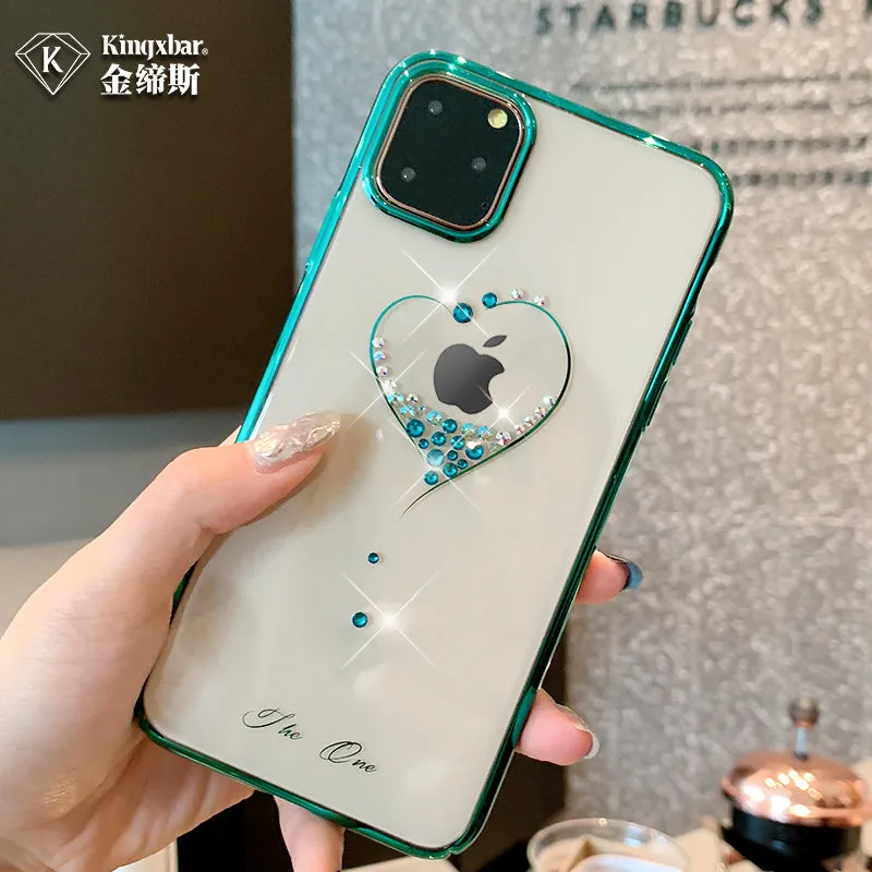 KINGXBAR Swarovski Crystal Clear Hard PC Case Cover for Apple iPhone 11 Pro Max/11 Pro/11