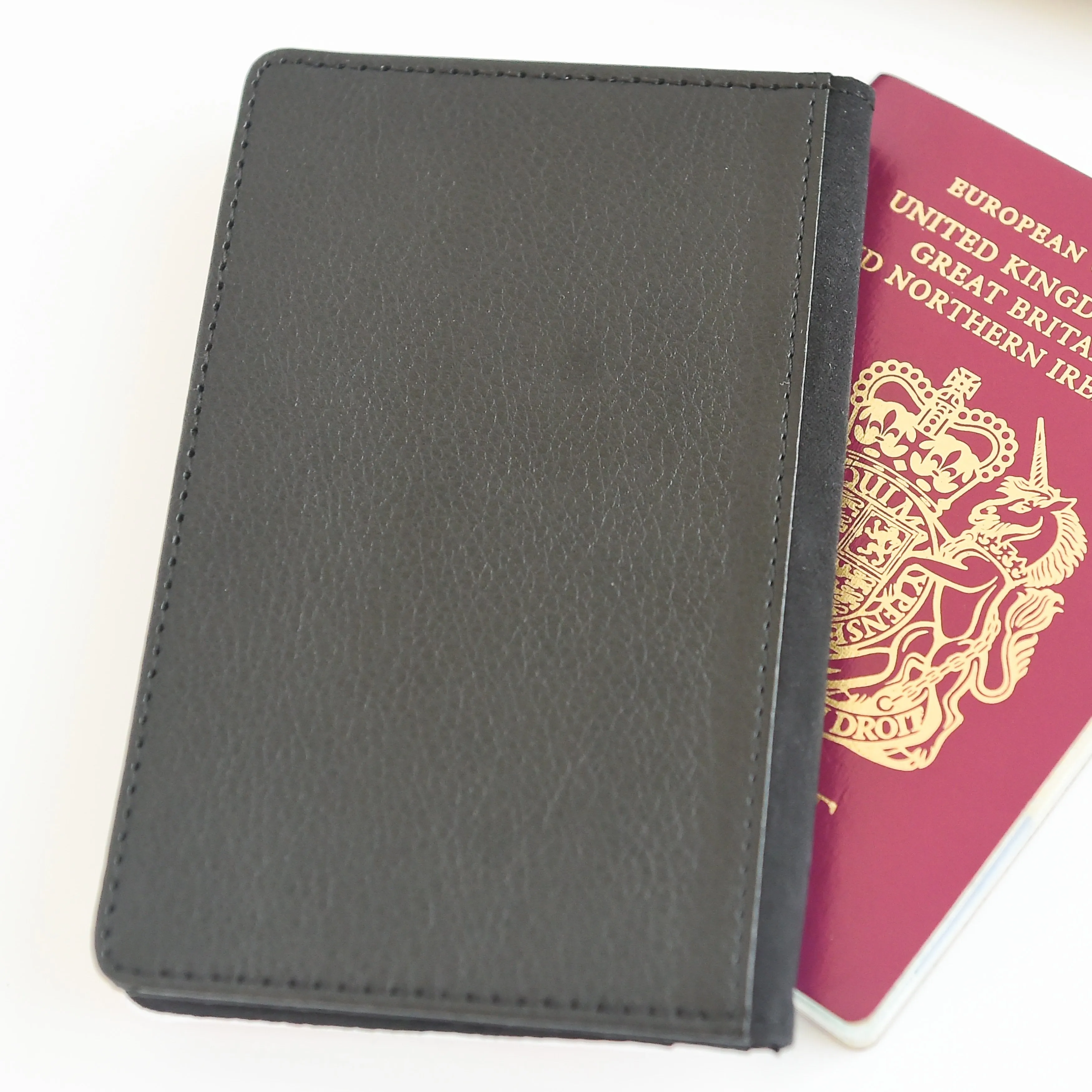 Personalised Passport Holder | Colourblock in Vanilla   Caramel