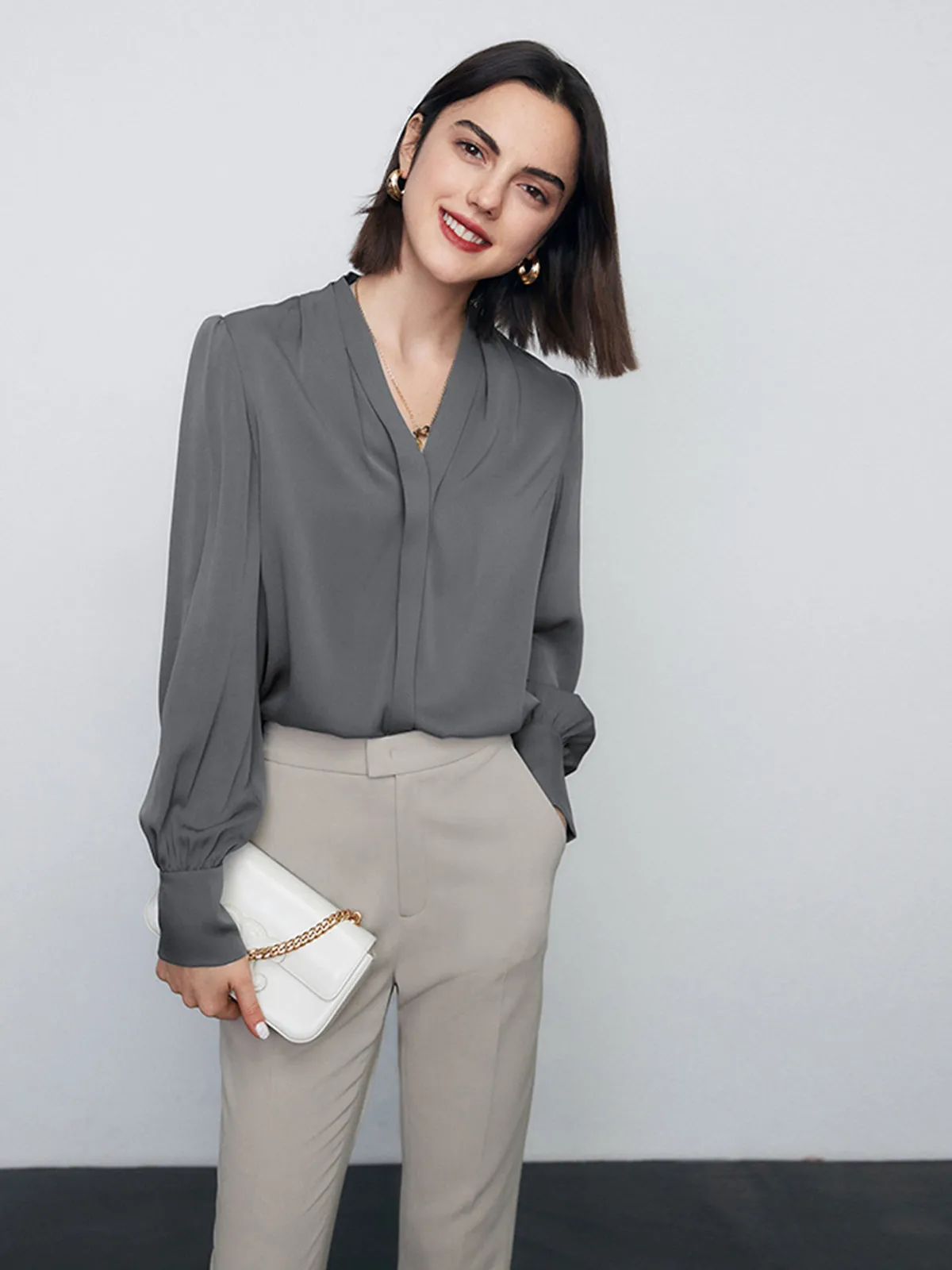 Serving Wonders Graceful Satin Shirt