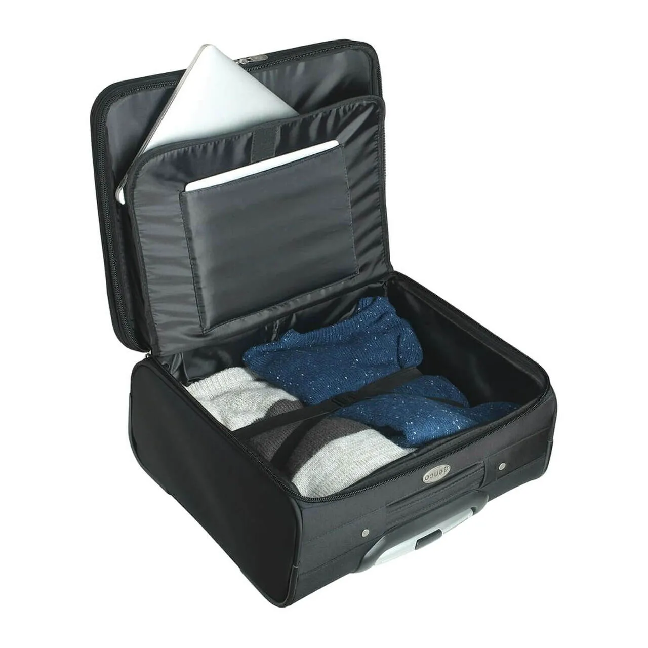 Washington Huskies 14" Black Wheeled Laptop Overnighter